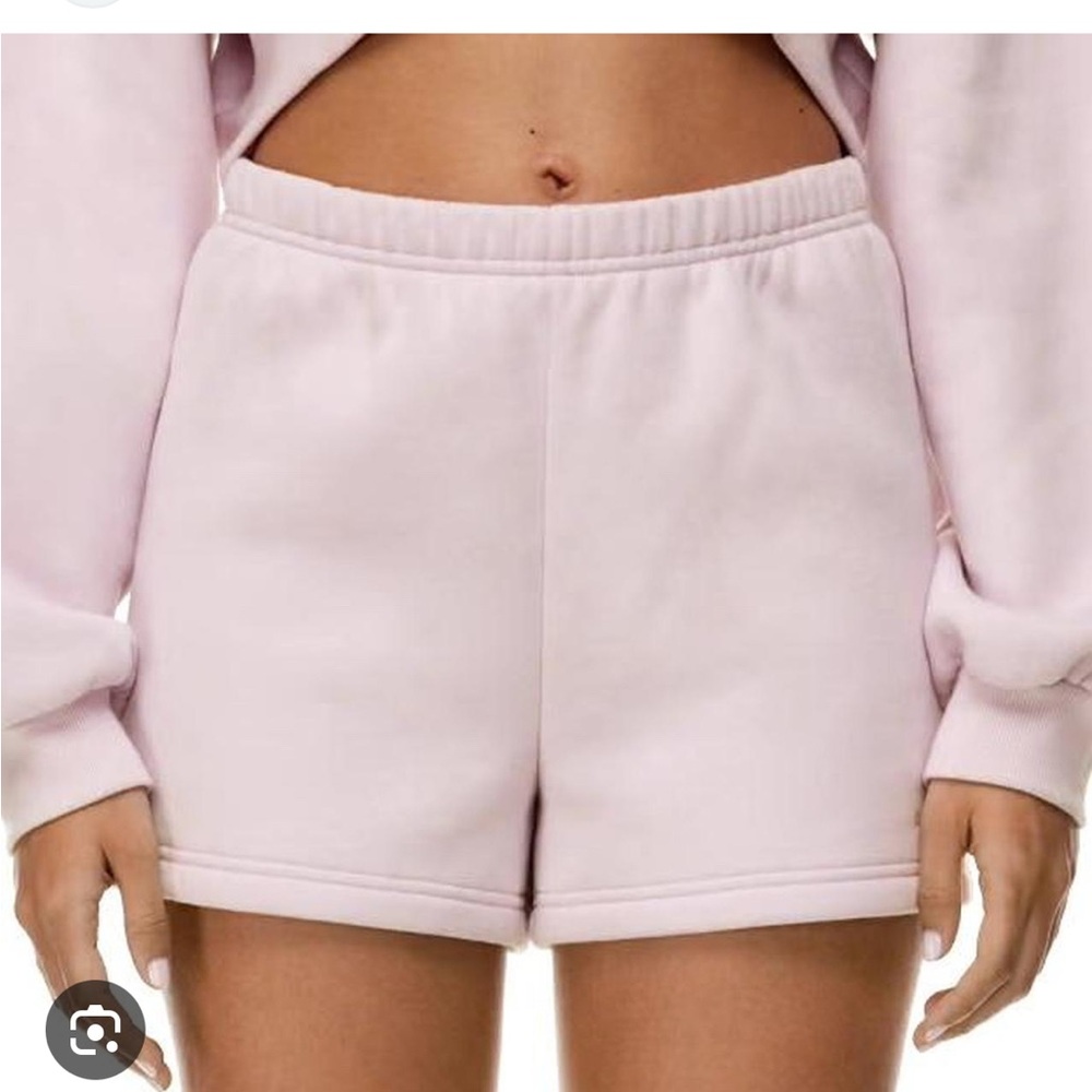 Aritzia Cozy Sweatfleece Perfect Hi-Rise Mini Short